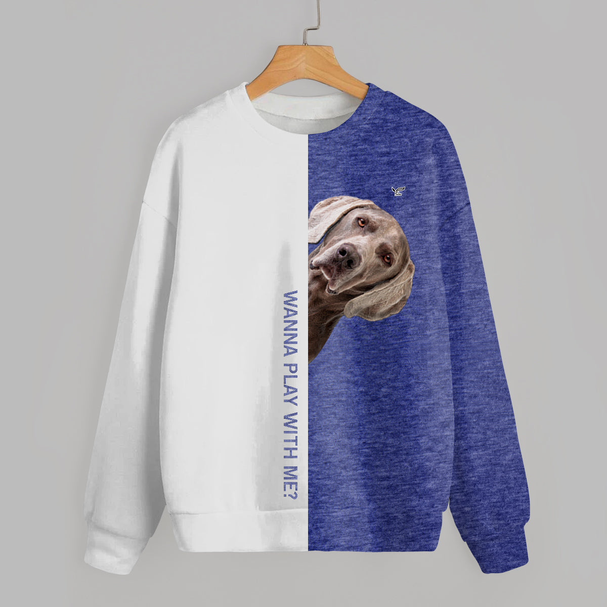 Lustige glückliche Zeit - Weimaraner Sweatshirt V1