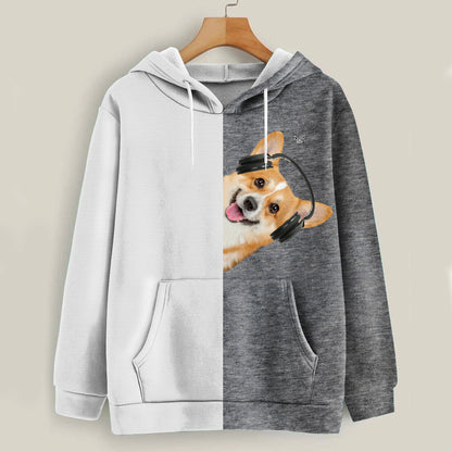 Funny Happy Time - Welsh Corgi Hoodie V4