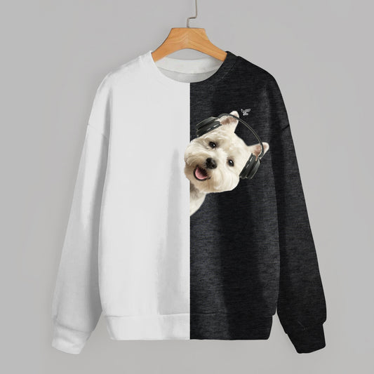 Funny Happy Time - West Highland White Terrier Sweatshirt V2