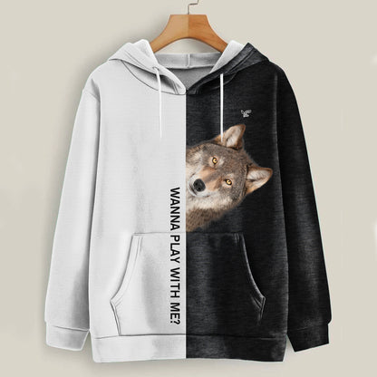 Funny Happy Time - Wolf Hoodie V1