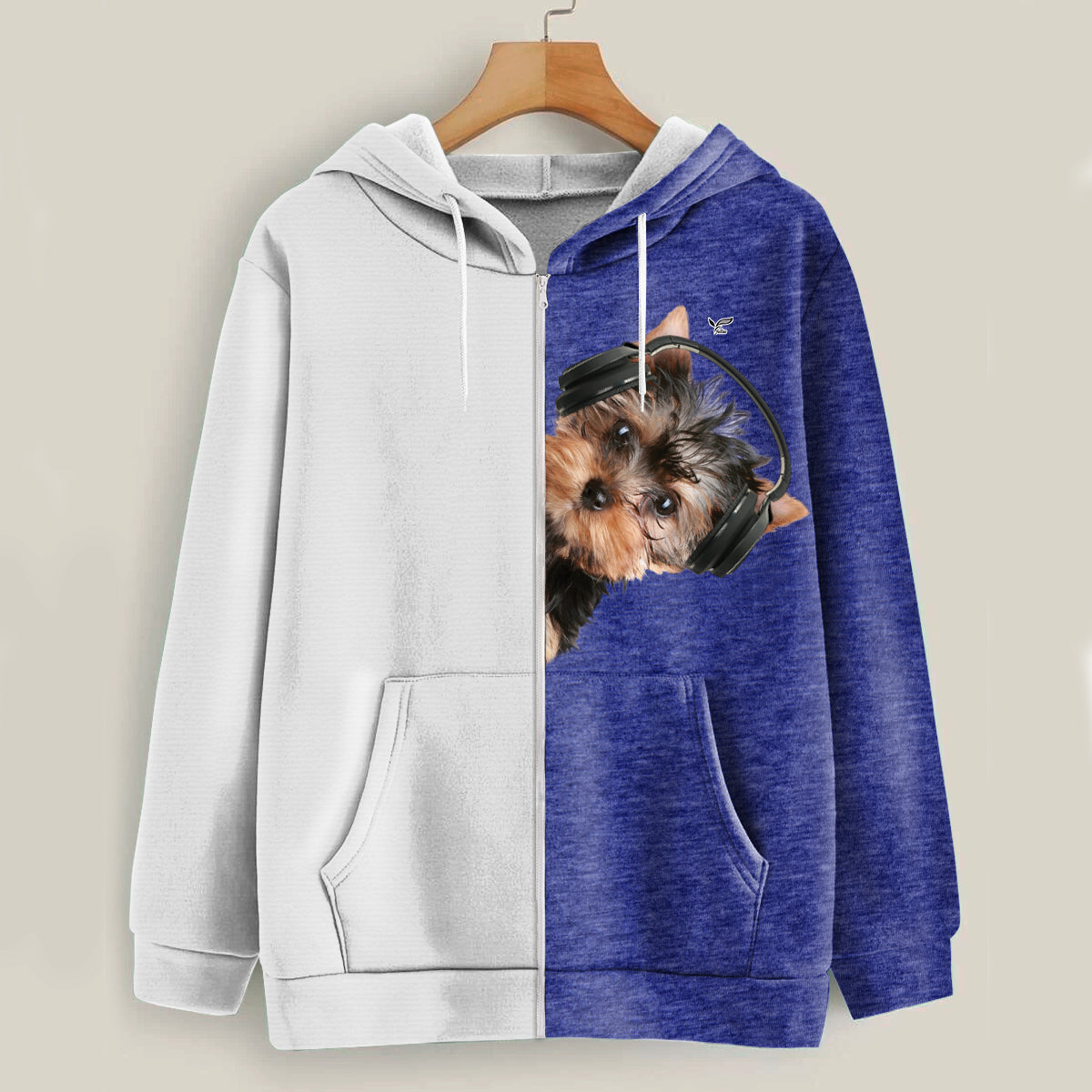 Funny Happy Time - Yorkshire Terrier Hoodie V3