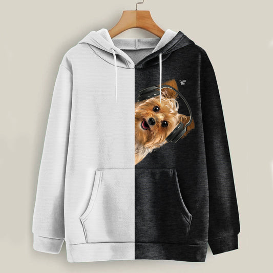Funny Happy Time - Yorkshire Terrier Hoodie V4