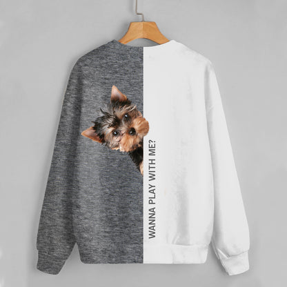 Lustige glückliche Zeit - Yorkshire Terrier Sweatshirt V1