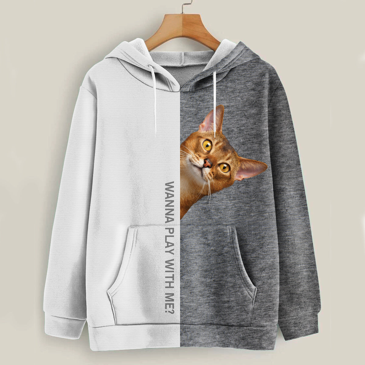Funny Happy Time - Abyssinian Cat Hoodie V1
