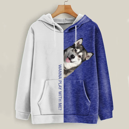 Lustige glückliche Zeit - Alaskan Malamute Hoodie V1