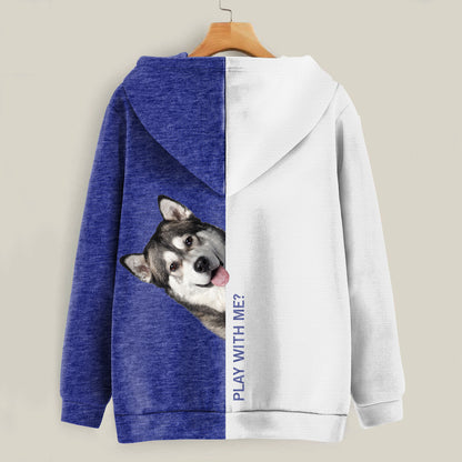 Funny Happy Time - Alaskan Malamute Hoodie V1