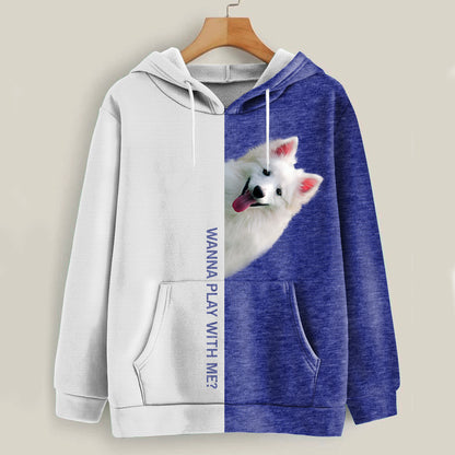 Lustige glückliche Zeit - American Eskimo Hoodie V1