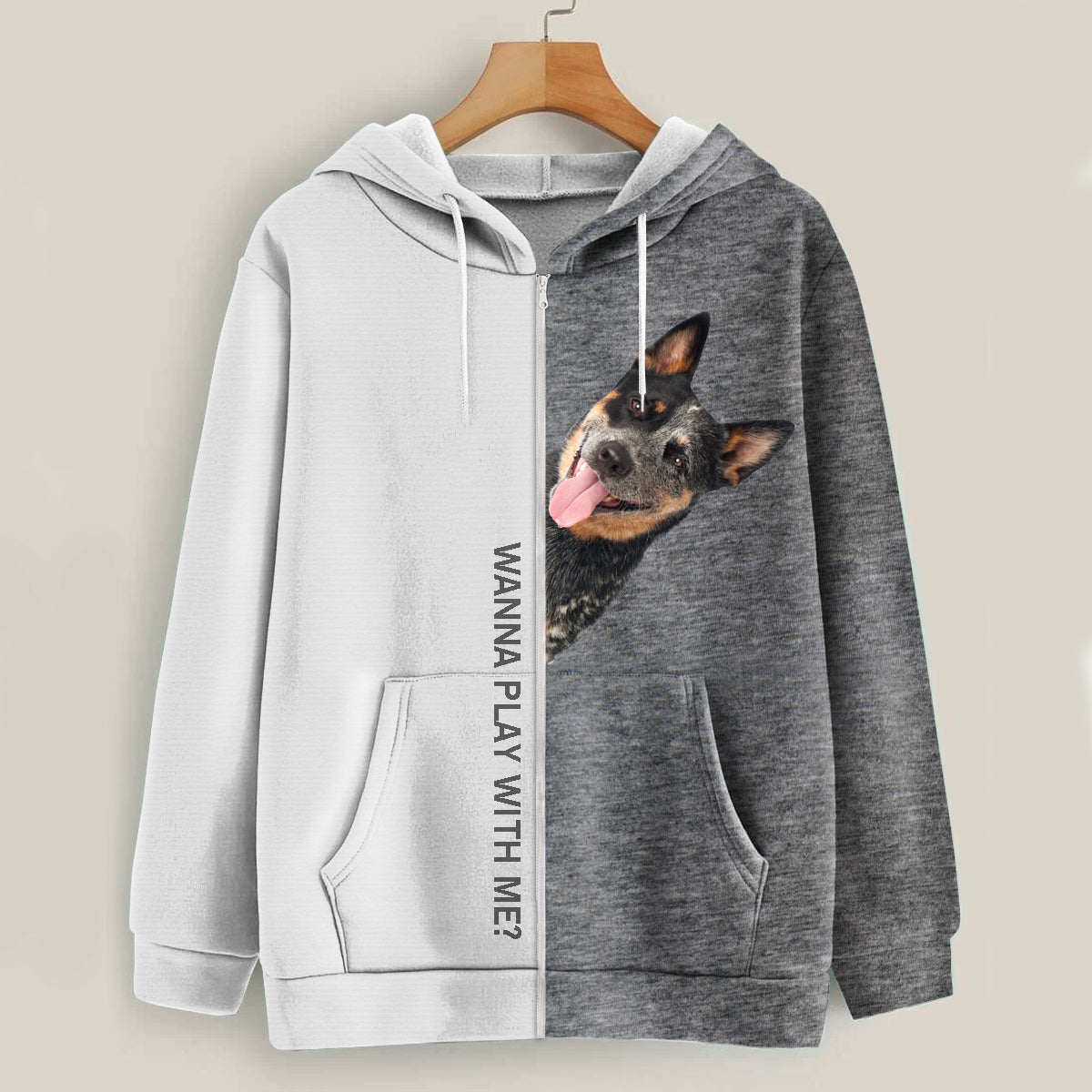 Funny Happy Time - Australian Cattle Hoodie V1