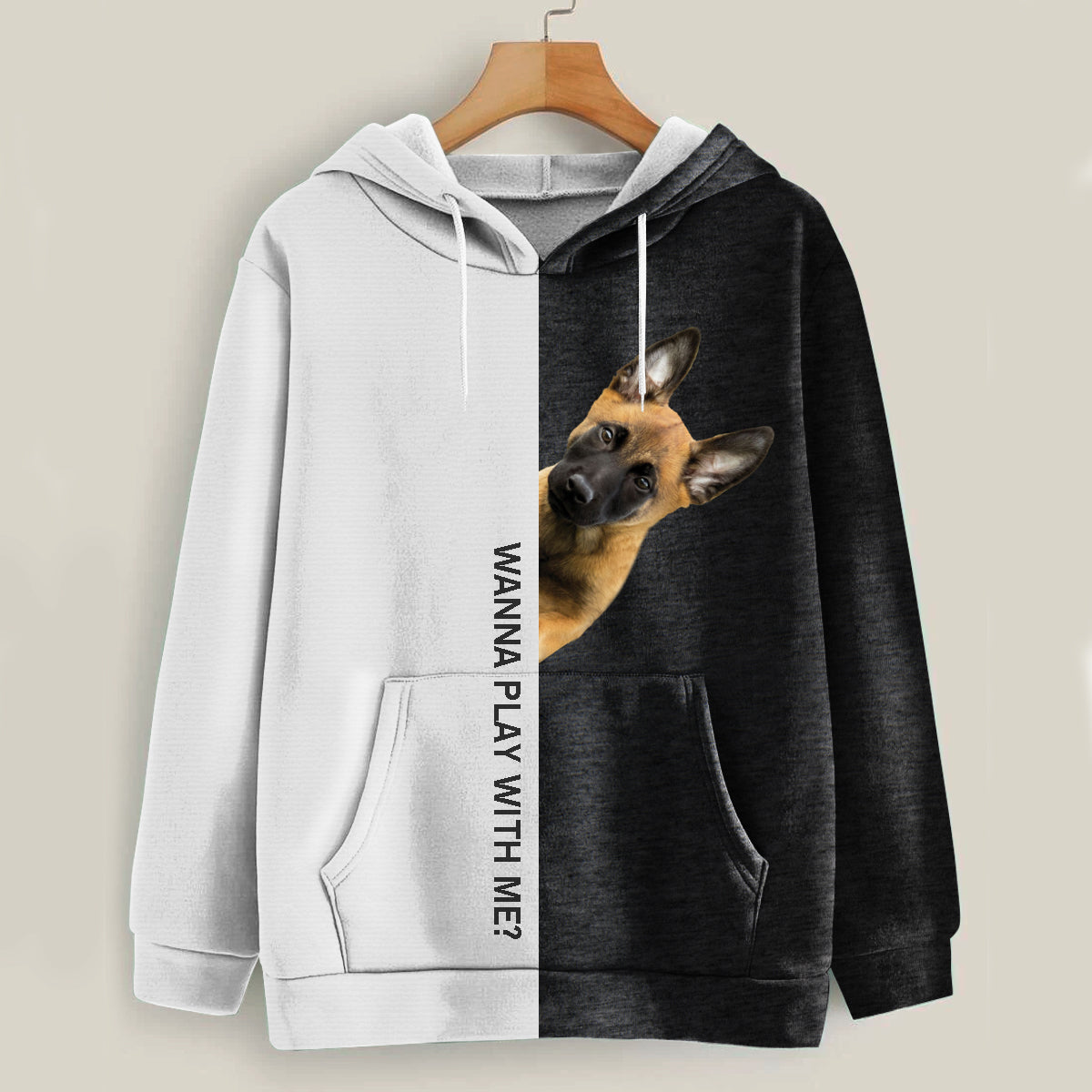 Funny Happy Time - Belgian Malinois Hoodie V1