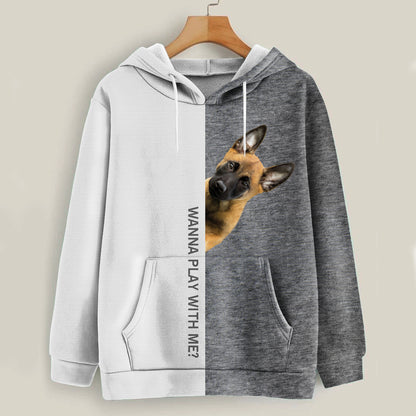 Lustige glückliche Zeit - Belgischer Malinois Hoodie V1