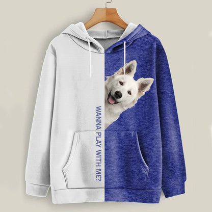 Funny Happy Time - Berger Blanc Suisse Hoodie V1