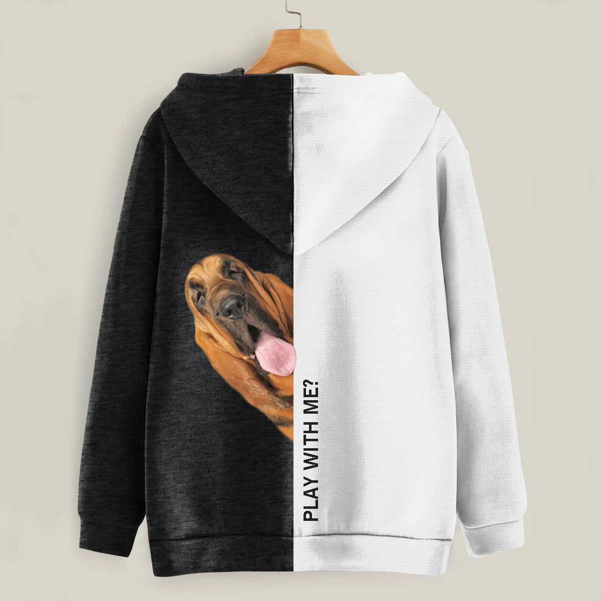 Lustige glückliche Zeit - Bloodhound Hoodie V1