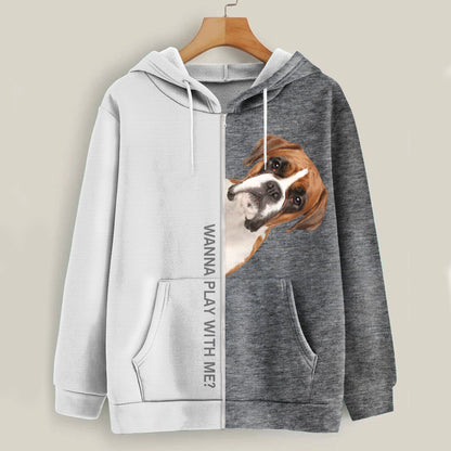 Funny Happy Time - Boxer Hoodie V1