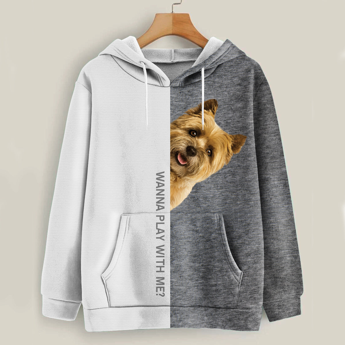 Funny Happy Time - Cairn Terrier Hoodie V1