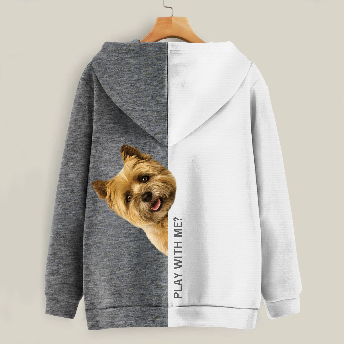 Funny Happy Time - Cairn Terrier Hoodie V1