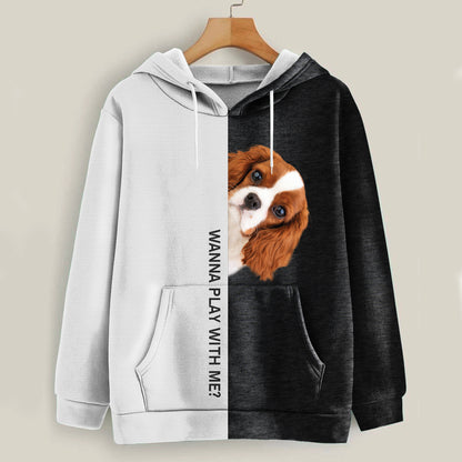 Funny Happy Time - Sweat à capuche Cavalier King Charles Spaniel V3