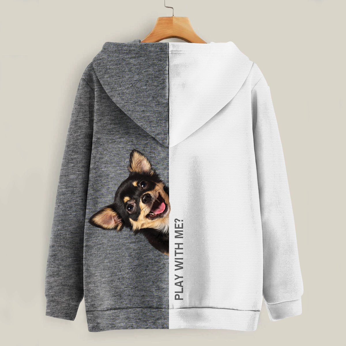 Lustige glückliche Zeit - Chihuahua Hoodie V2