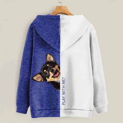 Lustige glückliche Zeit - Chihuahua Hoodie V2