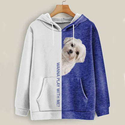 Funny Happy Time - Coton De Tulear Hoodie V1