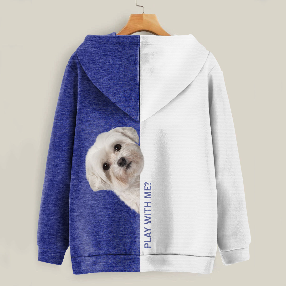 Funny Happy Time - Coton De Tulear Hoodie V1