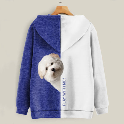 Funny Happy Time - Coton De Tulear Hoodie V2