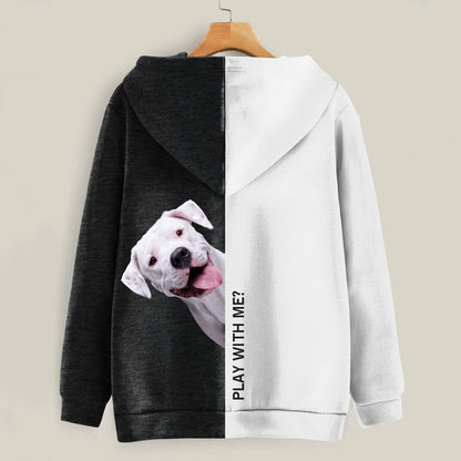 Lustige glückliche Zeit - Dogo Argentino Hoodie V1