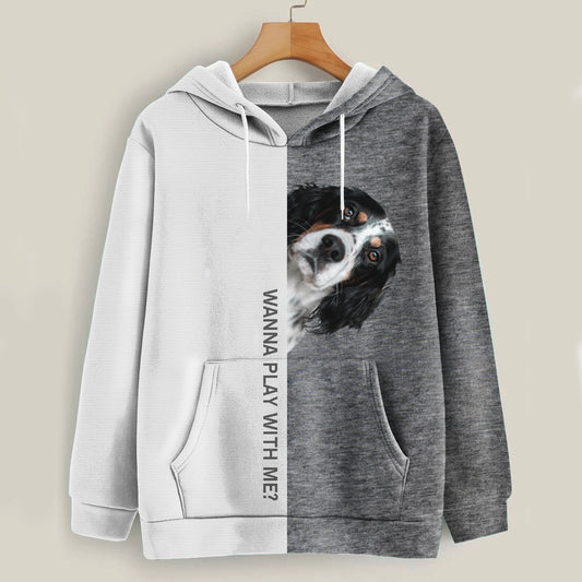 Funny Happy Time - English Setter Hoodie V1