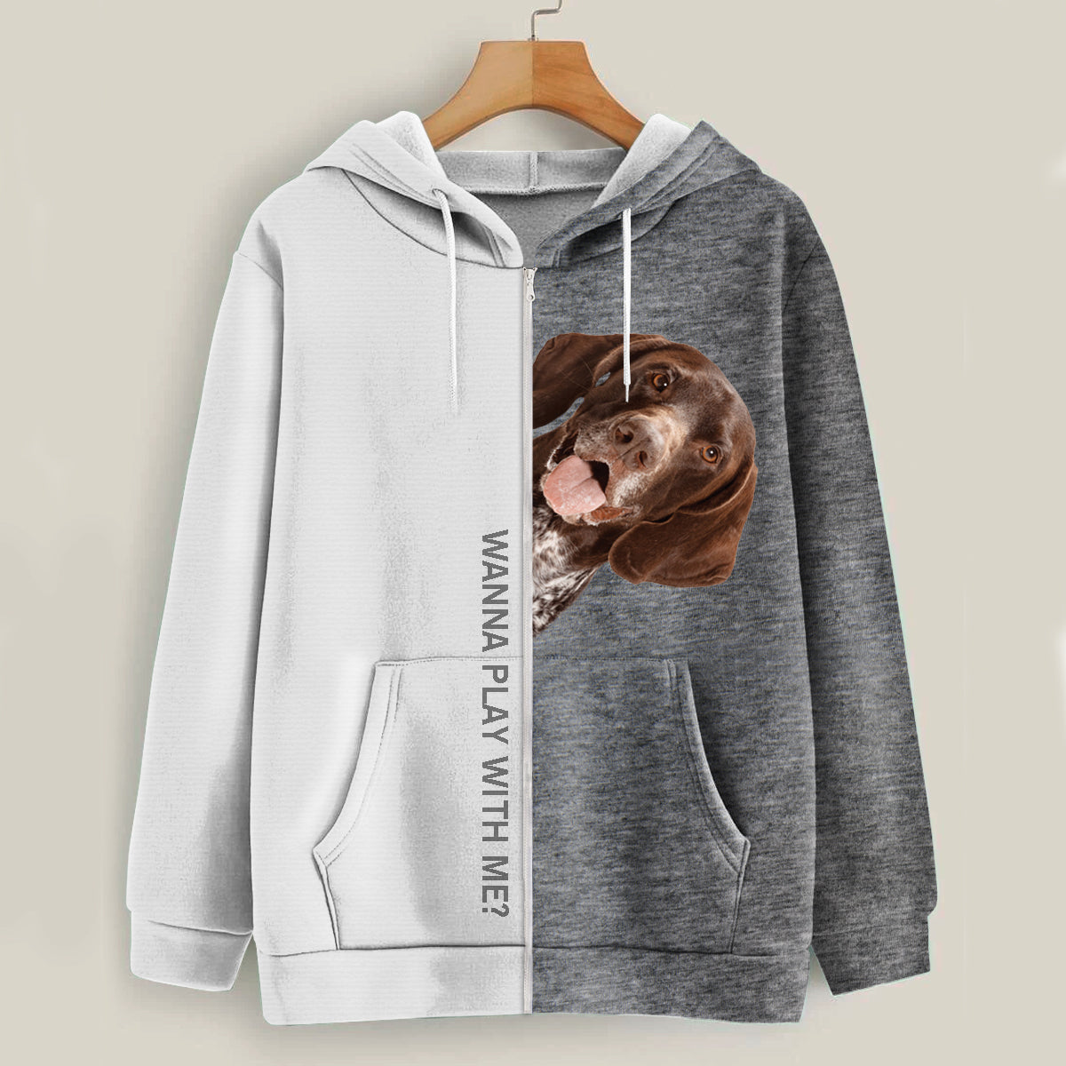 Funny Happy Time - German Shorthaired Pointer Hoodie V1