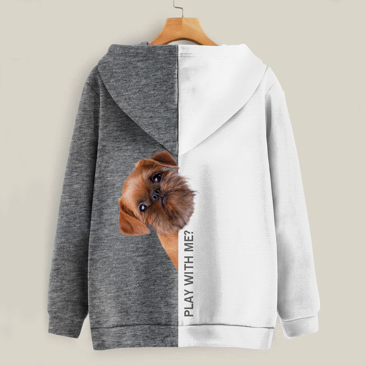 Funny Happy Time - Griffon Bruxellois Hoodie V1