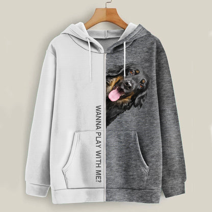 Funny Happy Time - Hovawart Hoodie V1