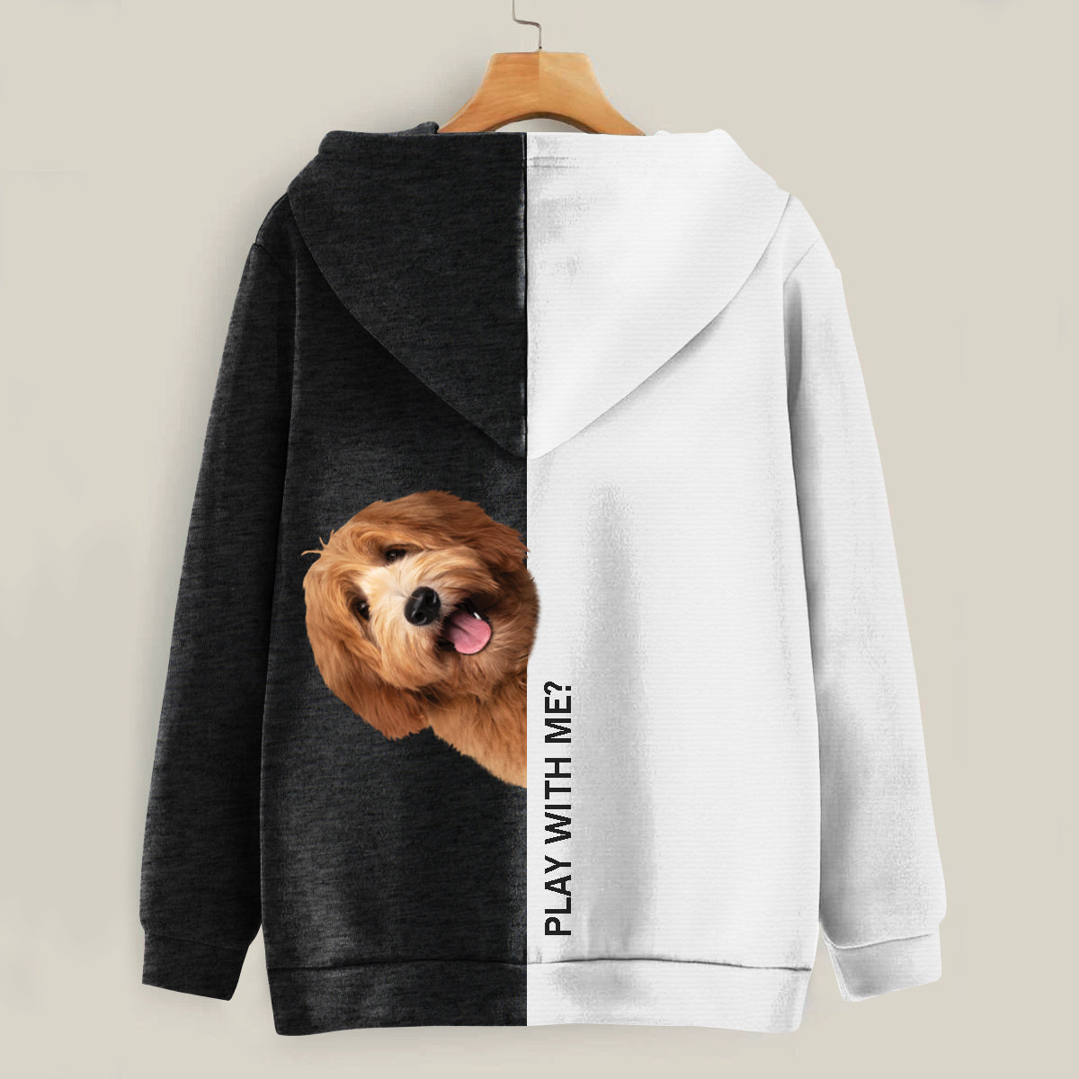 Funny Happy Time - Labradoodle Hoodie V1
