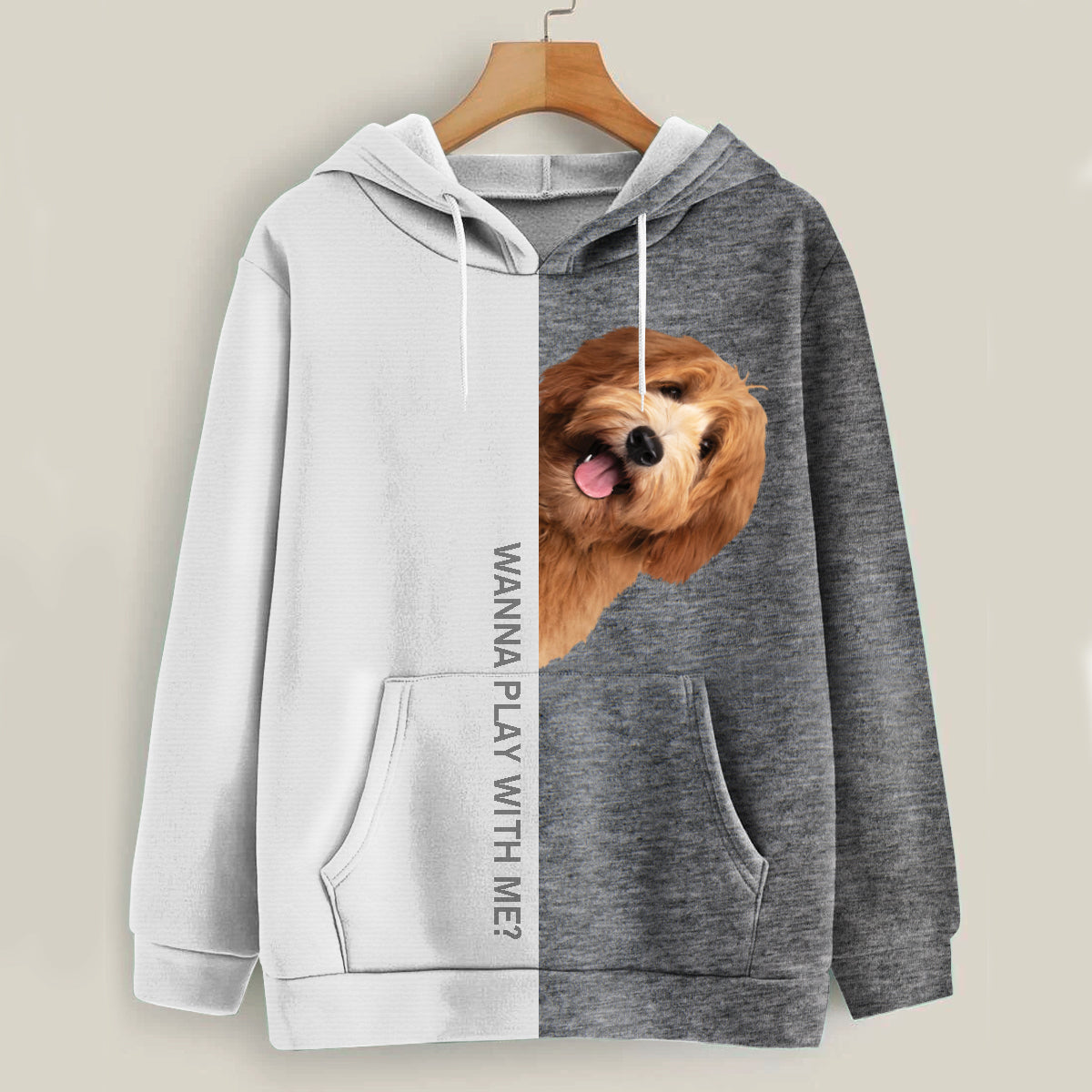 Lustige glückliche Zeit - Labradoodle Hoodie V1