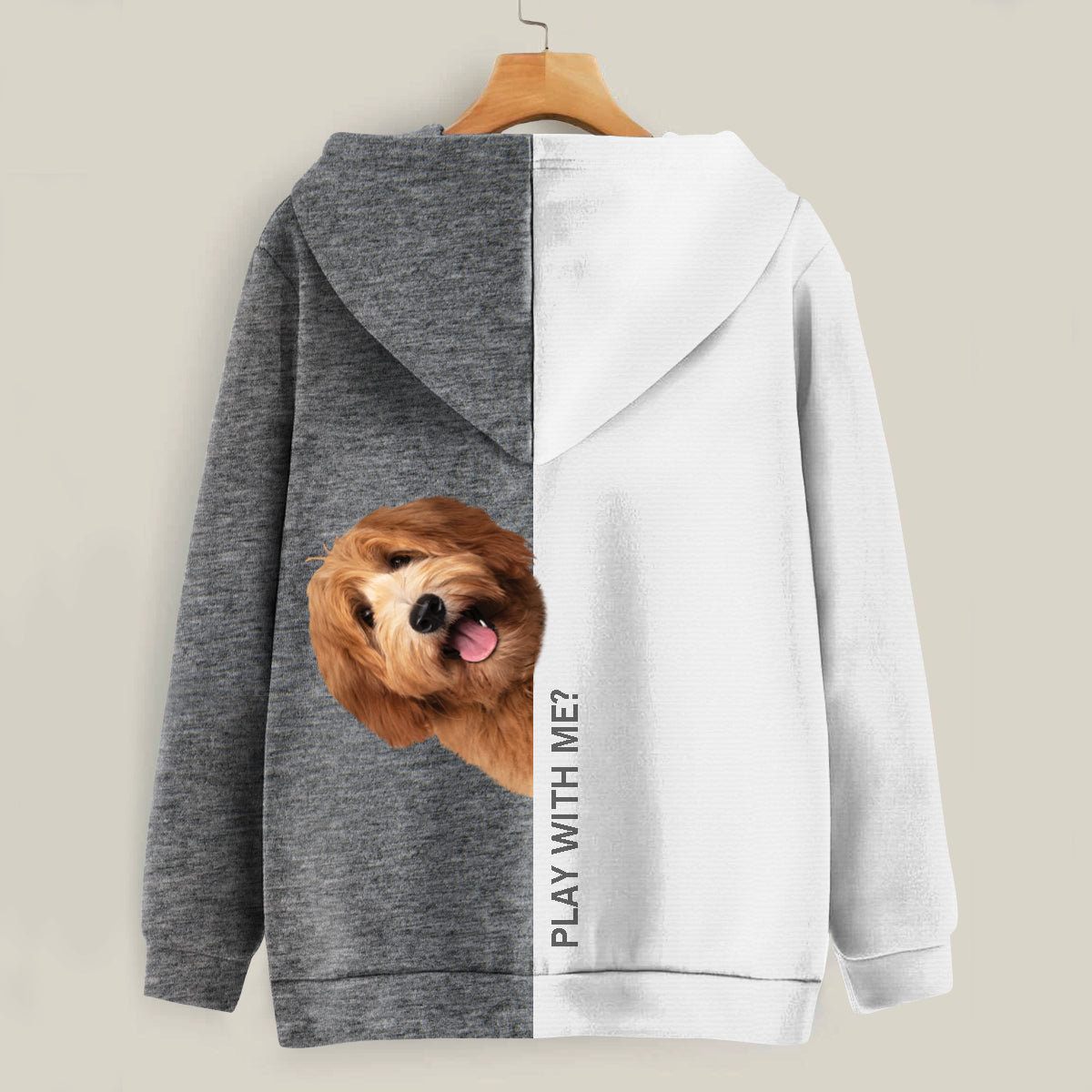 Funny Happy Time - Labradoodle Hoodie V1