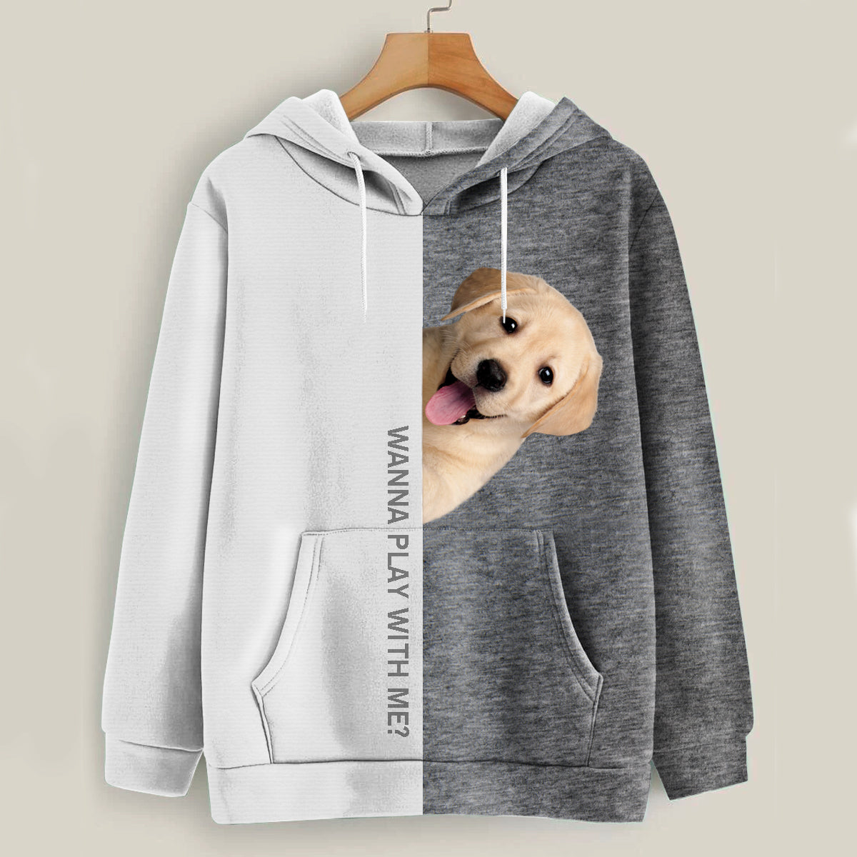 Funny Happy Time - Labrador Hoodie V1