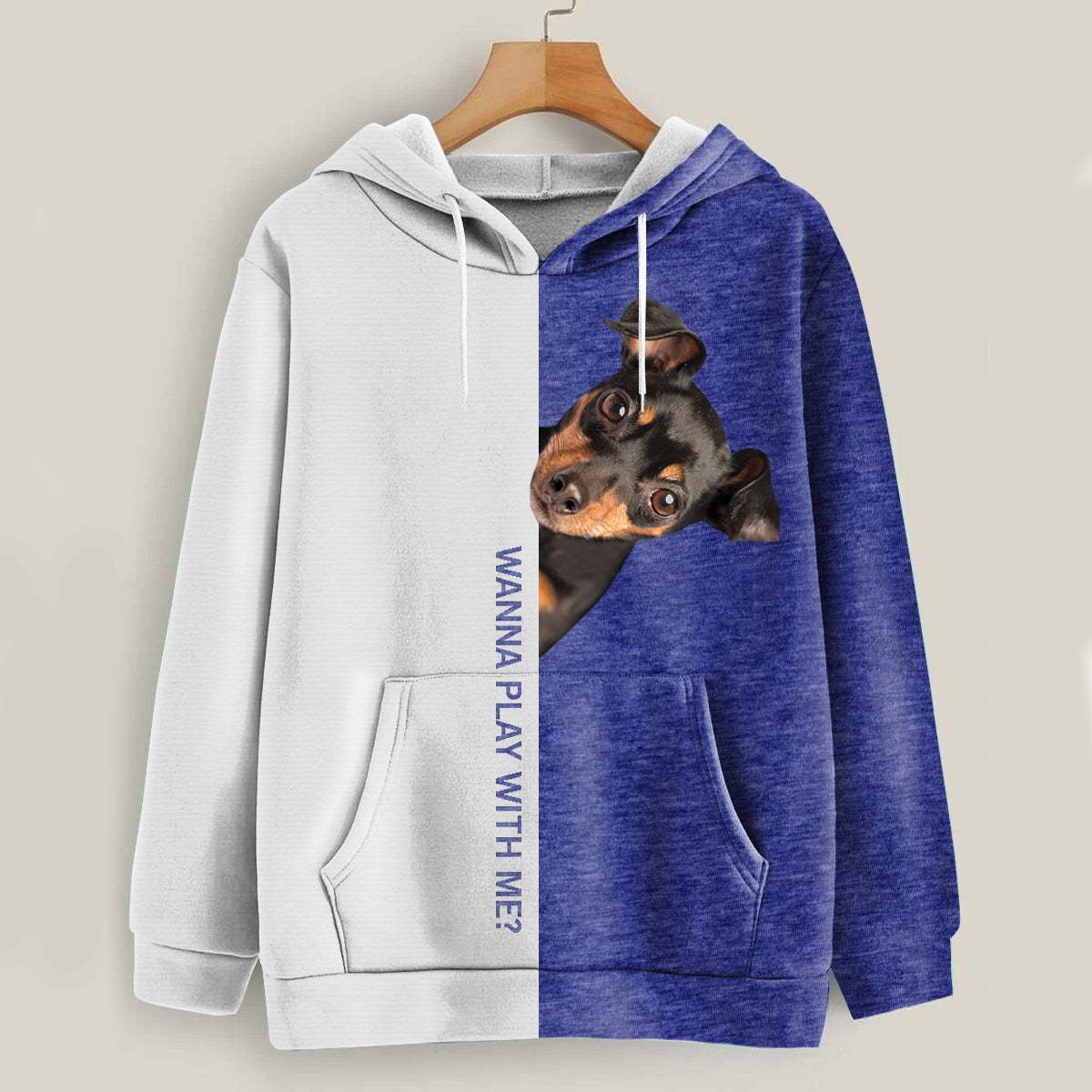 Funny Happy Time - Miniature Pinscher Hoodie V1