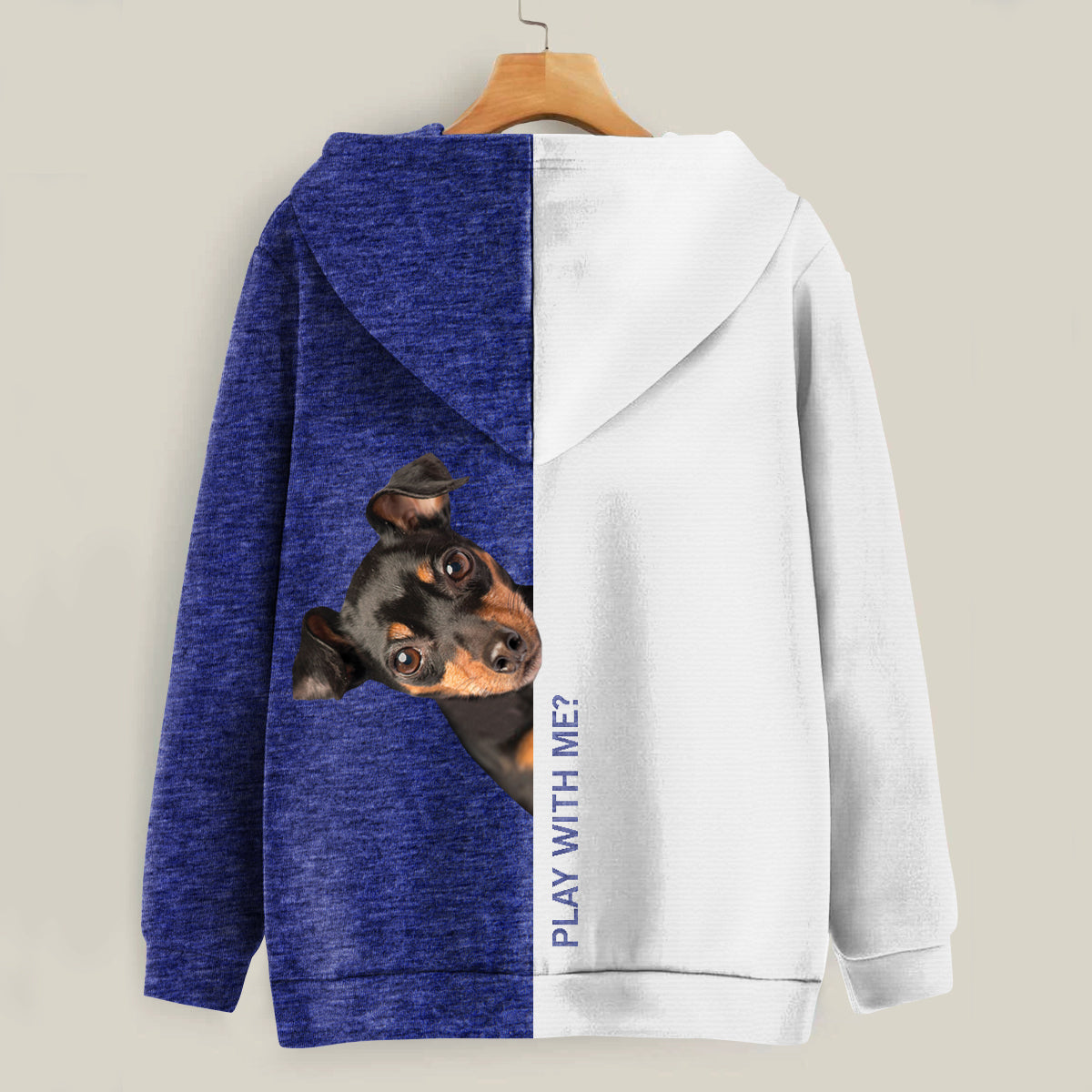 Funny Happy Time - Miniature Pinscher Hoodie V1