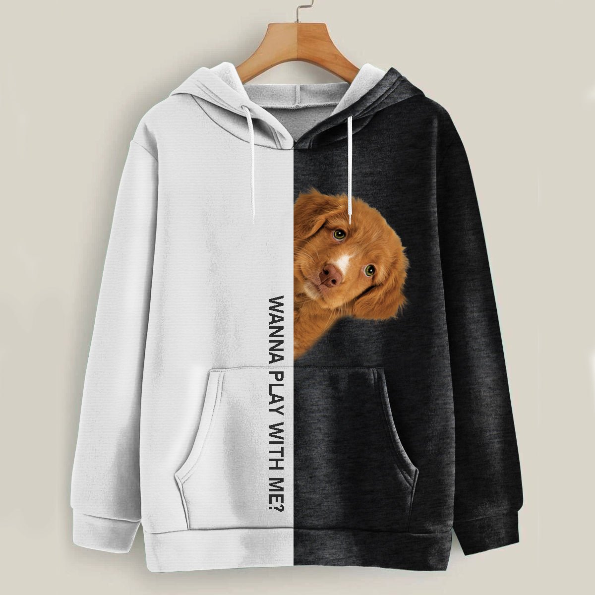 Lustige glückliche Zeit – Nova Scotia Duck Tolling Retriever Hoodie V1