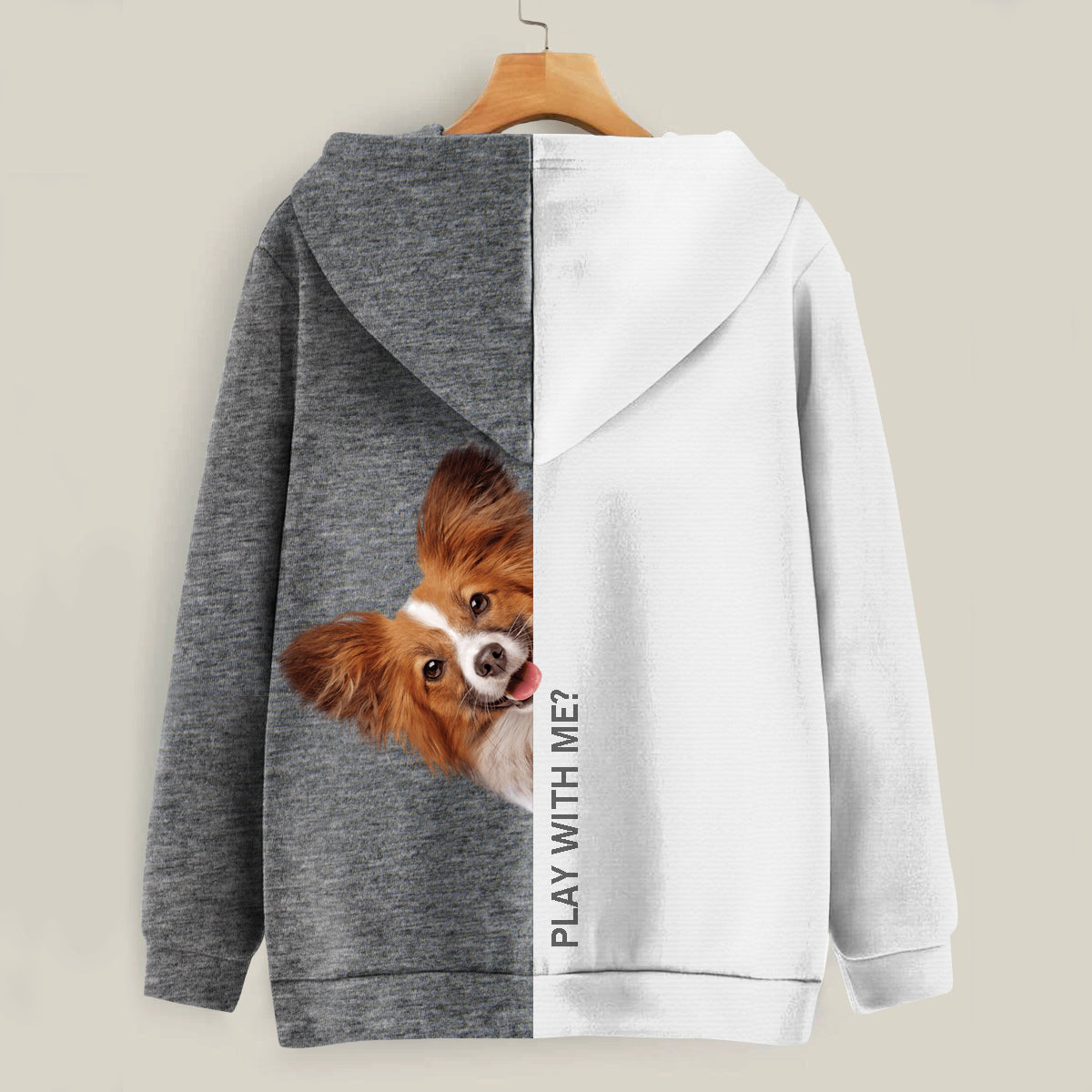 Funny Happy Time - Papillon Hoodie V1