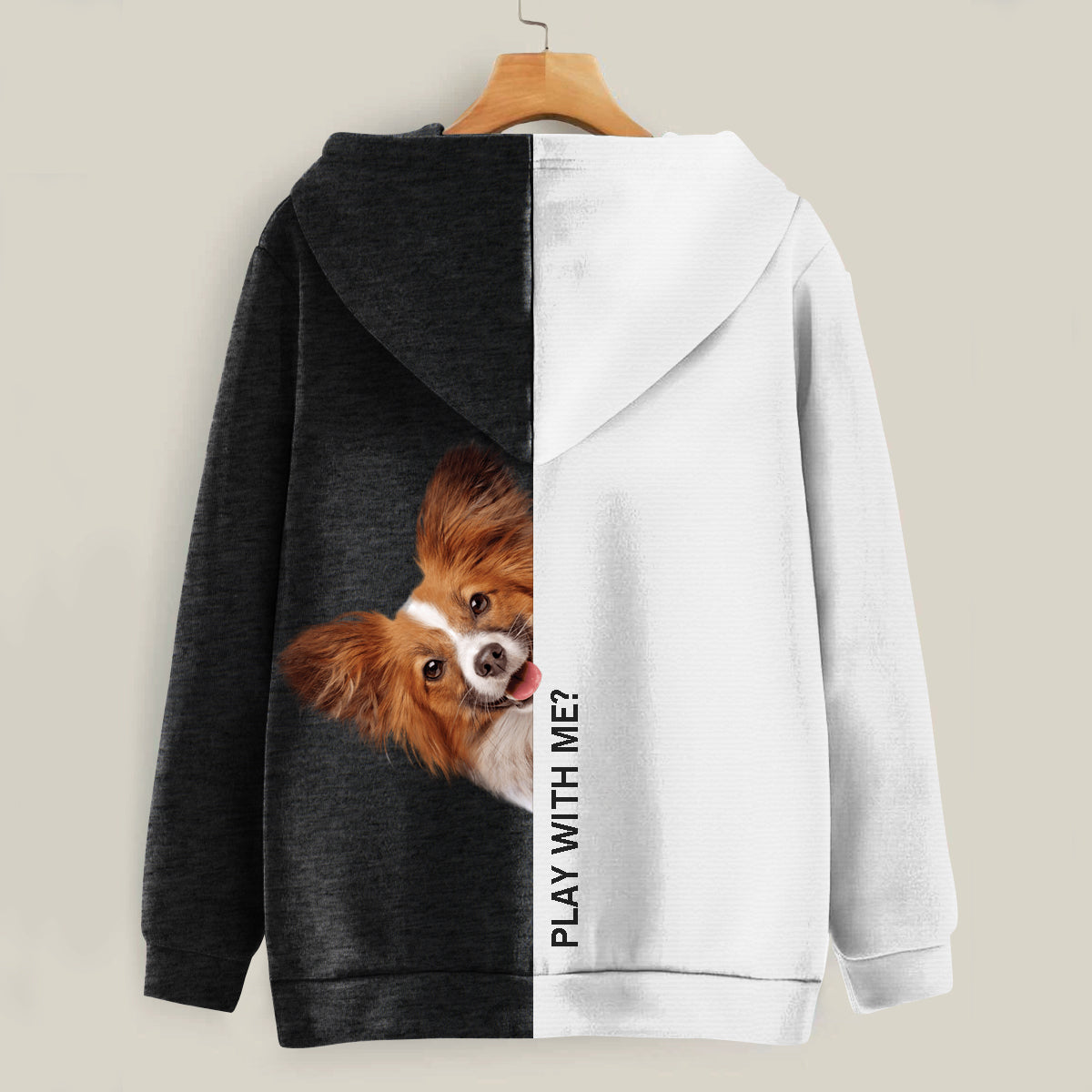 Funny Happy Time - Papillon Hoodie V1