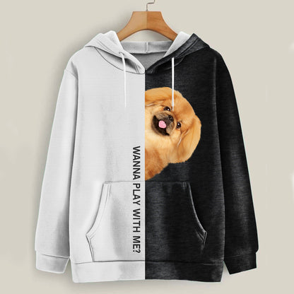 Funny Happy Time - Pekingese Hoodie V1