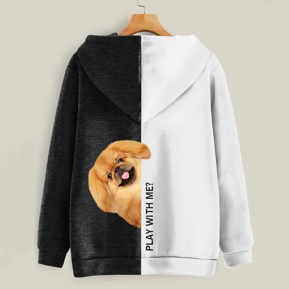 Lustige glückliche Zeit - Pekinese Hoodie V1