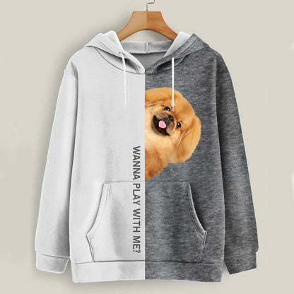 Lustige glückliche Zeit - Pekinese Hoodie V1