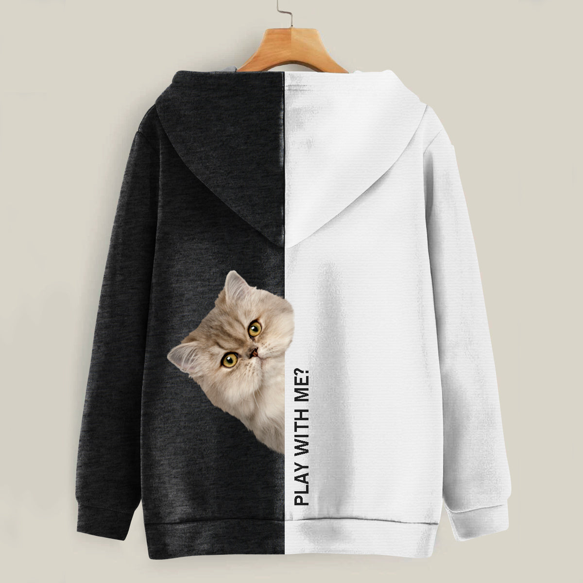 Funny Happy Time - Persian Cat Hoodie V1