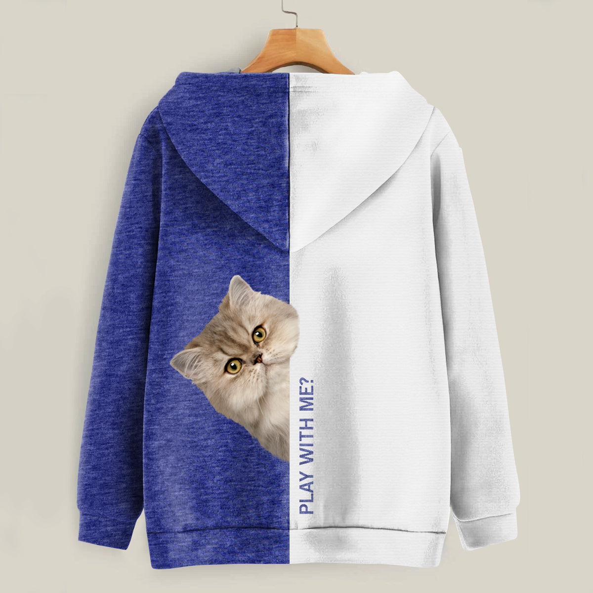 Funny Happy Time - Persian Cat Hoodie V1
