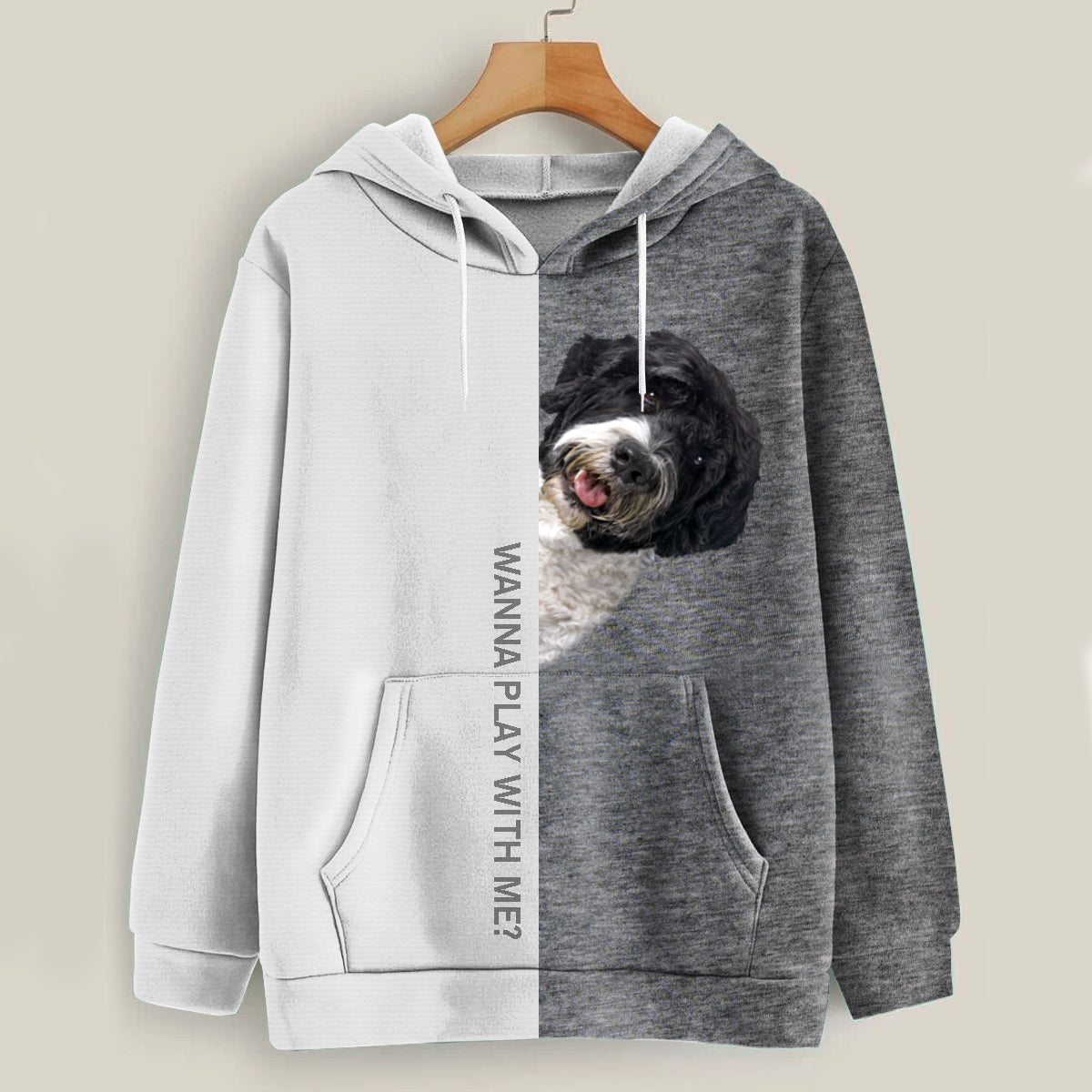 Funny Happy Time - Portuguese Water Hoodie V1