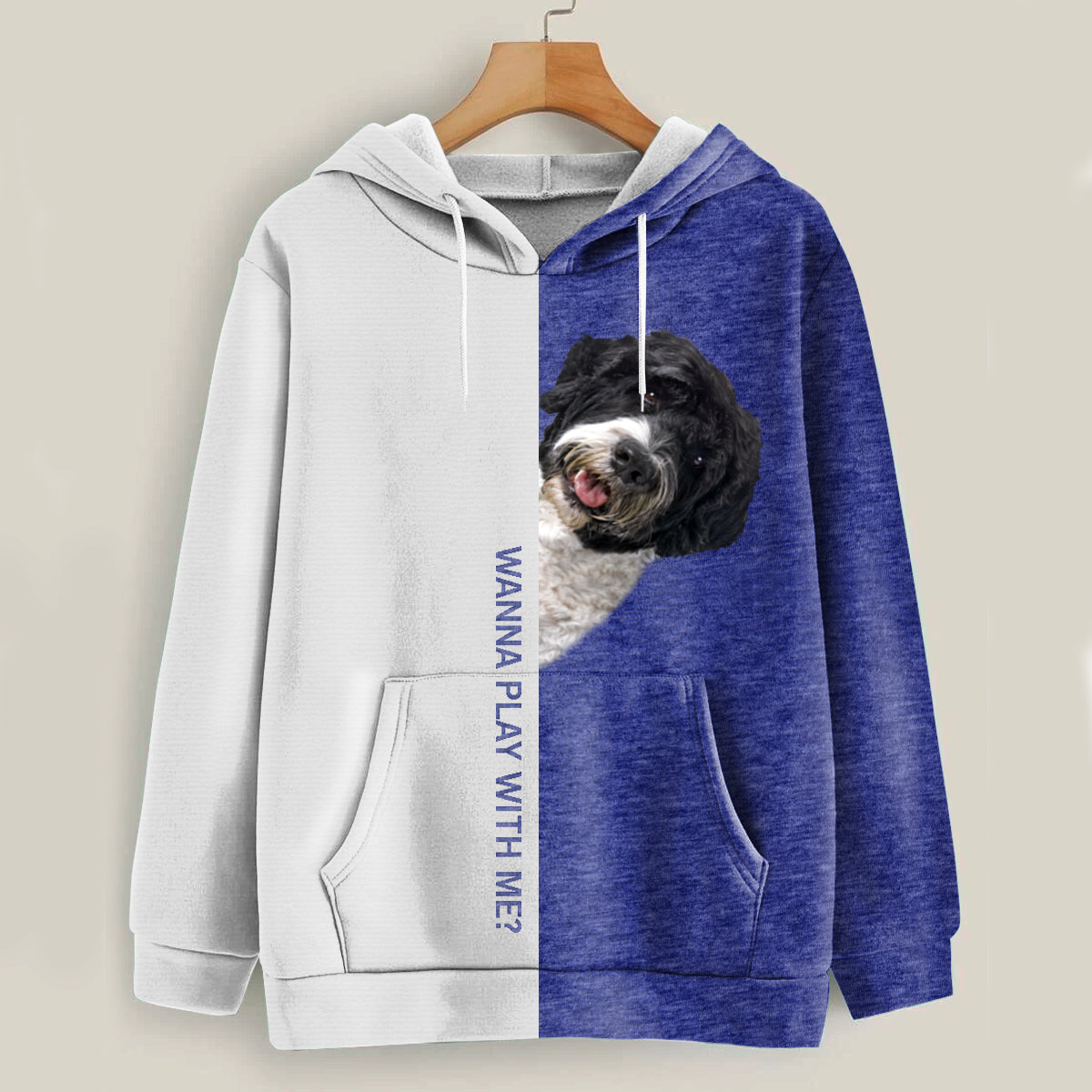 Funny Happy Time - Portuguese Water Hoodie V1
