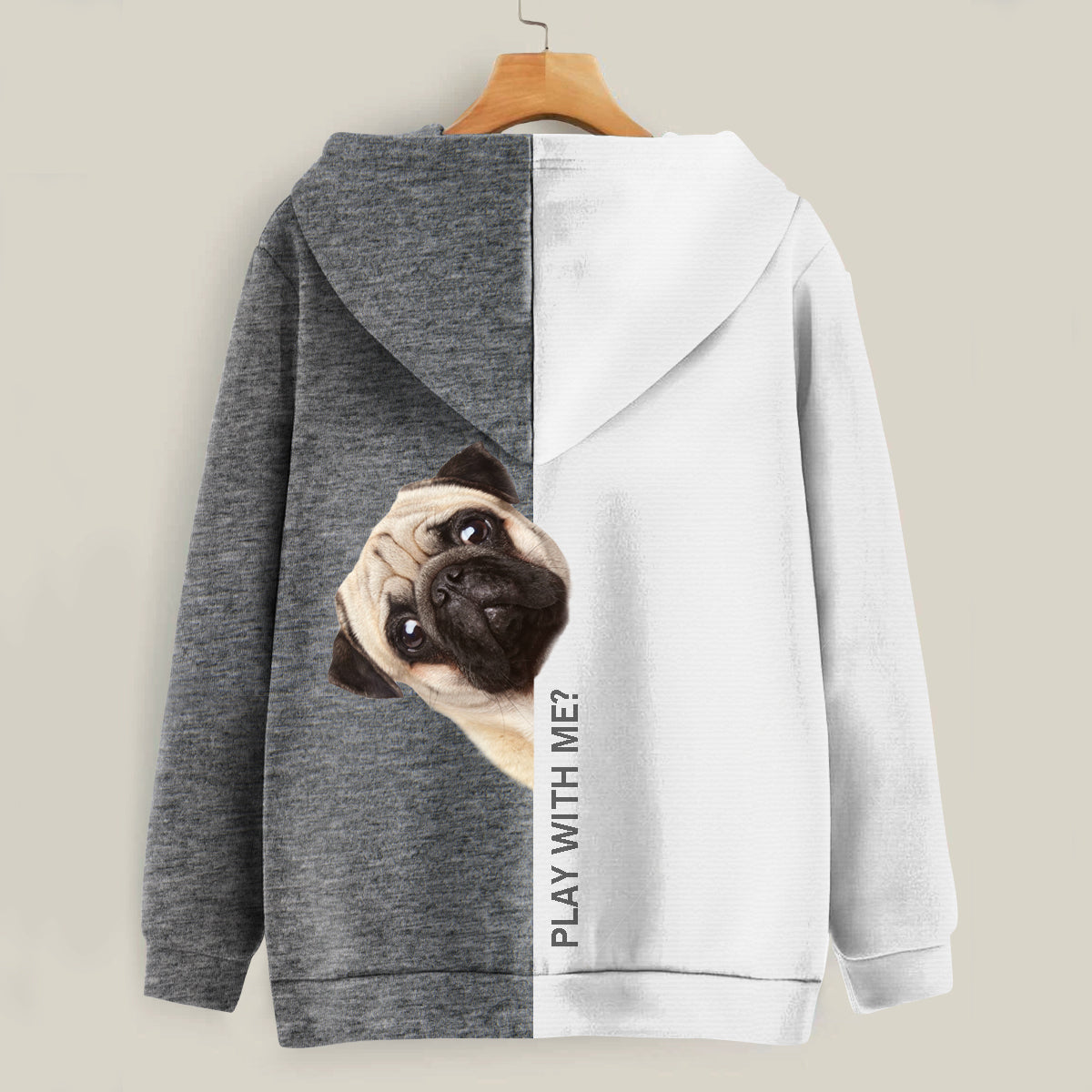 Funny Happy Time - Pug Hoodie V1