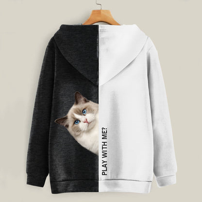 Funny Happy Time - Ragdoll Cat Hoodie V1