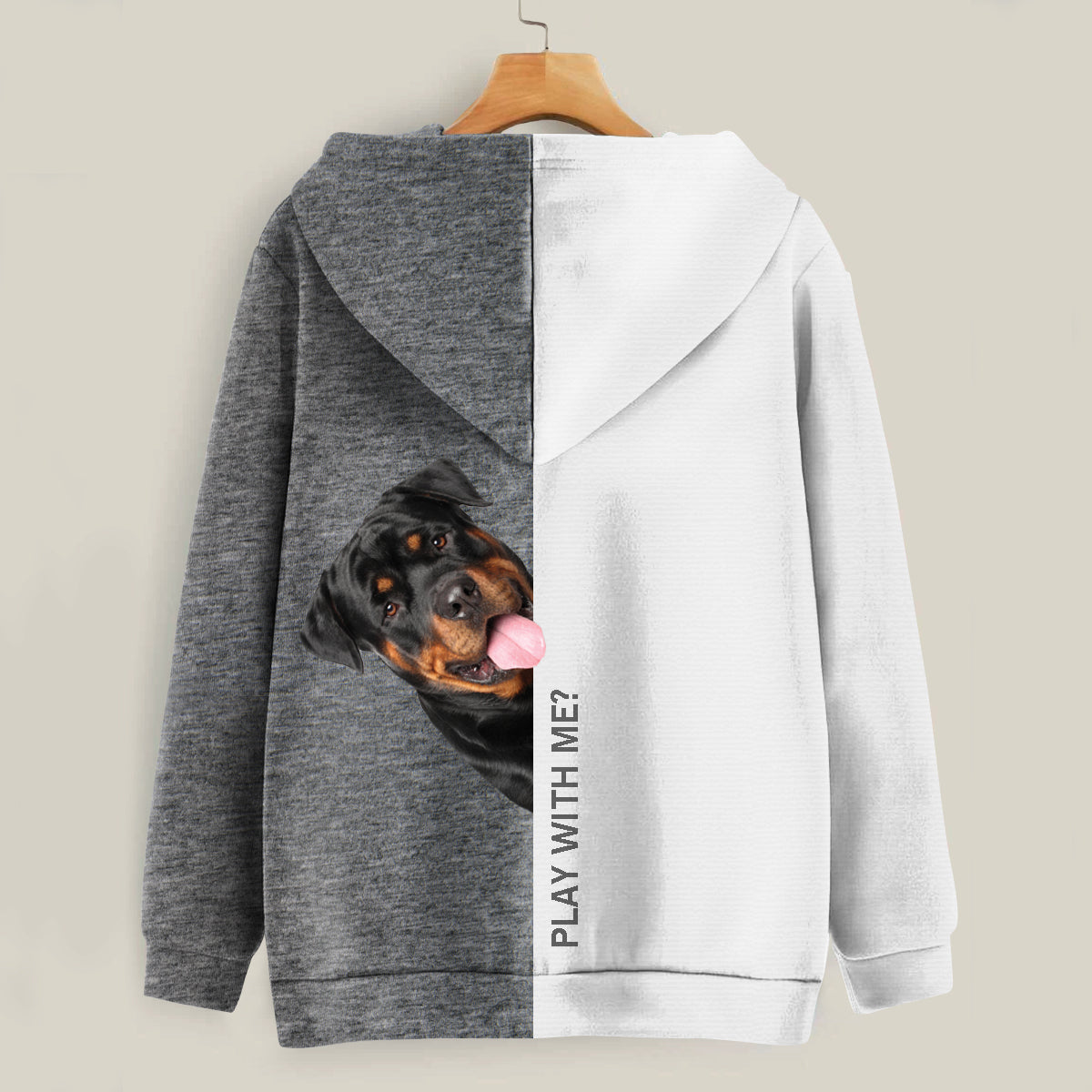 Funny Happy Time - Rottweiler Hoodie V1