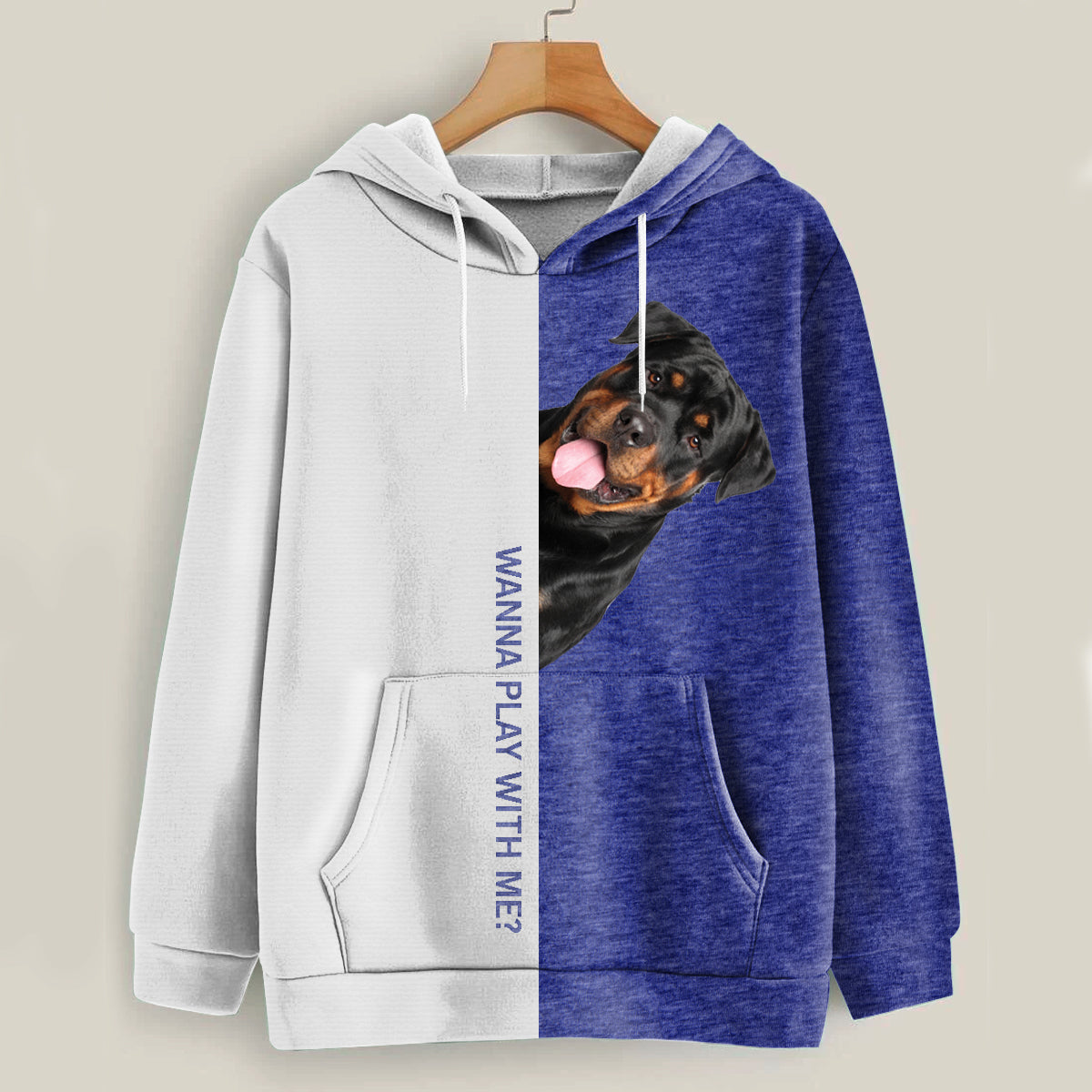 Funny Happy Time - Rottweiler Hoodie V1